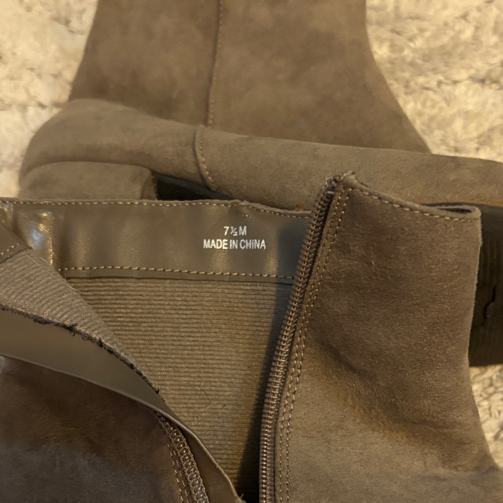 Stylish Gray Ankle Boots - Picture 2 of 4